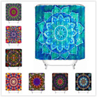Mandala Wasserdicht Polyester Stoff Badezimmer Dekor Duschvorhang mit 12 Haken