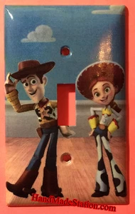 Toy Story Woody & Jessie Light Switch Duplex Outlet Wall Cover Plate Home decor - Picture 1 of 34