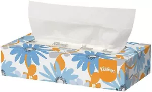 Kleenex 21606BX tejido facial blanco caja emergente blanca de 2 capas (caja de 125 tejidos) - Imagen 1 de 3