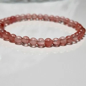 Cherryquarz Perlenarmband Armband Positive Energie Steine 4mm Länge 17cm - Bild 1 von 4
