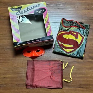 1963 Ben Cooper Superman Costume w Mask Original Box L 12-14 #248 Halloween USA - Picture 1 of 24