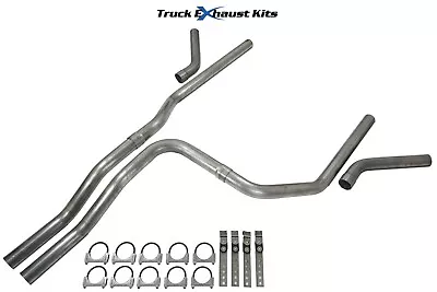 GMC Yukon XL 2007-2014 2.5" Dual Exhaust Kit C Exit No Muffler No Tip - Image 1 of 4