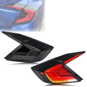 LED Tail Lights for Honda Civic 2016-2021 10th Gen Sedan Rear Lamps Assembly - Picture 1 of 6