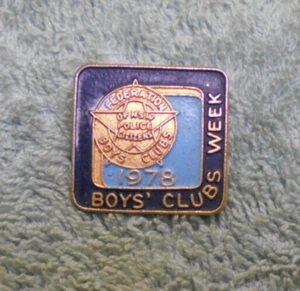 #D437.  1978 FEDERATION OF NSW  POLICE CITIZENS BOYS' CLUBS WEEK LAPEL BADGE - Picture 1 of 2