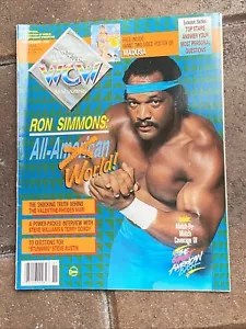 WCW Wrestling Magazin November 1992 MADUSA 2-SEITIGES POSTER - Ron Simmons Cover - Bild 1 von 19