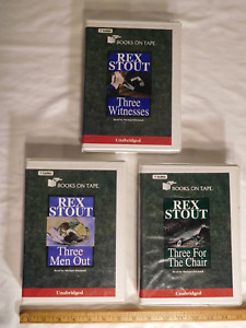 Rex Stout Three Men Out, Three Witnesses, Three For The Chair  Books On Tape