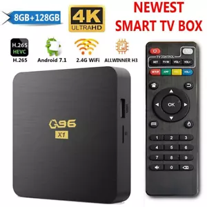 Upgraded 4K Ultra HD 128GB Wifi Android 7.1 Quad Core Smart TV Box Media Player - Picture 1 of 12