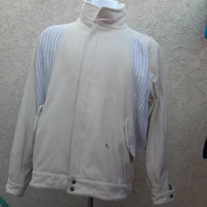 Chaqueta Abrigo Lana Burberry Ligera Beige Usada Lana Algodón Blazer Talla 52 cm - Imagen 1 de 11