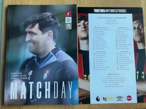 AFC BOURNEMOUTH V  LEICESTER CITY TEAM SHEET AND PROGRAMME 25/05/25 - Picture 1 of 1