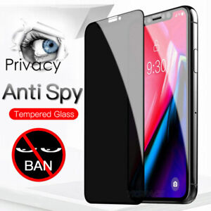 Protection d'écran en verre trempé intimité pour iPhone 13 Mini 12 Pro Max 11 X 6 14