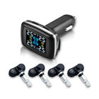 Tpms Car Lcd Wireless Tire Pressure Monitoring System With 4 External Sensors
