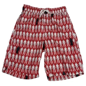 Gap Star Wars Red Swim Trunks Boys XL Size 12 Darth Vader Storm Trooper EUC - Picture 1 of 6