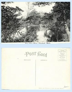 Postal Paw Paw River Hartford Michigan - Imagen 1 de 1
