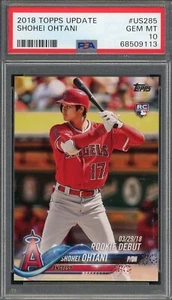 Shohei Ohtani 2018 Topps Update Baseball Rookie Card RC #US285 Graded PSA 10 - Picture 1 of 2