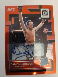 2023 Optic UFC Rated Rookie #104 Damon Jackson Auto 13/99 Red  - Picture 1 of 2
