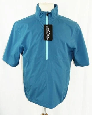 Nuevo Pullover Impermeable Para Hombre Sun Mountain Abeto Monzón SS 1/2 Cremallera S Nuevo con Etiquetas Foto 1 de 2