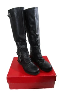 NIB Carlos by Carlos Santana Womens Haley Tall Riding Boots 6 Black MSRP$109 - Picture 1 of 5