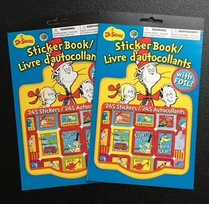 Folletos pegatinas para niños Dr. Seuss - 4 hojas por folleto, 2 folletos - nuevos - Imagen 1 de 1