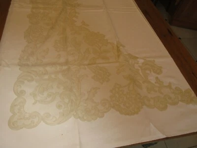 DRAP tergal 2 Places+2 Taies ; Marque DOGNIN DENTELLE de LYON, largeur 240cm - Photo 1/4