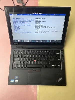Lenovo Thinkpad X1 Intel Core i5-2520M 2.50GHz 4GB 0GB HDD PARTS OR REPAIRS - Image 1 of 4