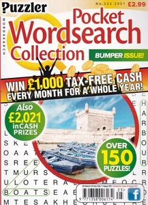 WORDSEARCH PUZZLE BOOK PUZZLER Q POCKET WORDSEARCH COLLECTION BUMPER ISSUE 225 - Picture 1 of 4