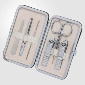 777 Tre Sette Tagliaunghie Argento 6 Pezzi Beauty Set TS-399RC Made in Korea - Foto 1 di 4