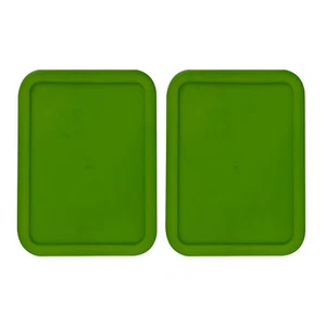 Coperchio di ricambio per 6 tazze Pyrex Cover Rettangolare (6,75" x 8,75") VERDE (Confezione da 2) - Foto 1 di 1