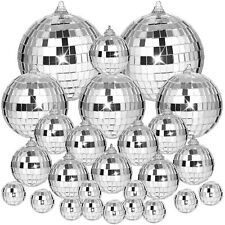 MARFOREVER 40 PCS Mirror Disco Balls Easter Decor Reflective Glass Mirror Bal...