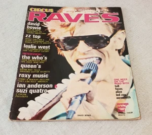 1975 JUN CIRCUS RAVES MAGAZINE BOWIE LESLIE WEST QUEEN THE WHO 2 POSTERS - Picture 1 of 14