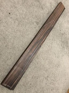 Macassar Ebony Neck Blank #MEN36 Extra Long Streaky Rare Cut - Picture 1 of 4