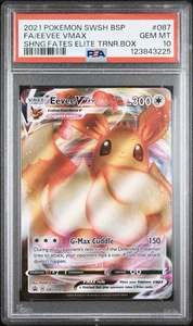 PSA 10 - Eevee VMAX SWSH087 SWSH: Sword & Shield Promo Cards Holo - Picture 1 of 2