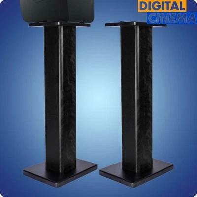 Premium Quality 920 mm Hi-Fi Speaker Stands with Striking Design - Black - image 1 of 4