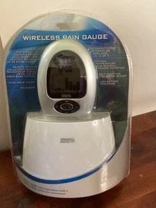 Spingfield Precise Temp Wireless Rain Gauge, Indoor/Outdoor Temp Display. New - Picture 1 of 2