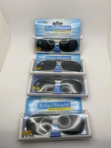 Gafas de sol polarizadas con clip con protector solar 52 Rec 2 marco completo lentes grises 4 pares - Imagen 1 de 2