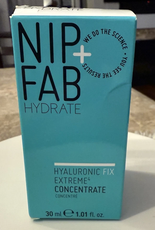 Gotas hidratadas NIP FAB 30 ml Hyaluronic Fix Extreme 4 concentradas nuevas en caja tamaño completo Foto 1 de 3