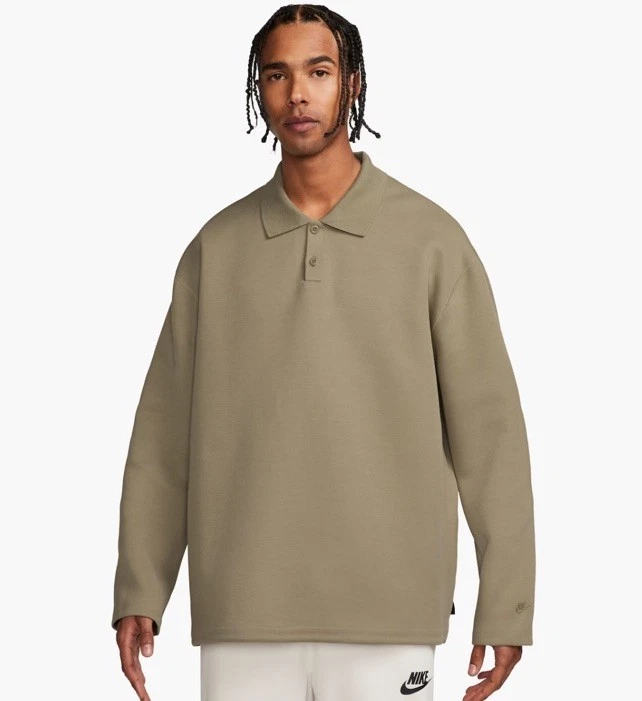 Nike Tech Fleece Reimagined Polo Men's Size Large FZ7570-276 Oversized Fit