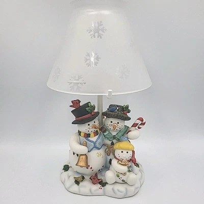 Lámpara de candelabro familiar Partylite retirada muñeco de nieve familia #2 P7866 con caja Foto 1 de 4