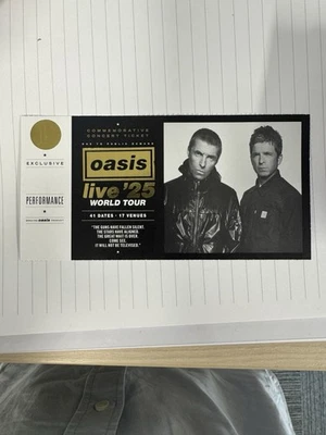 Official Oasis live 25 Ticket Tour , Ticketmaster , - Image 1 of 2
