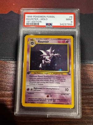 PSA 9 Haunter 6/62 Fossil 1st Edition Holo (1999) Pokemon - Image 1 of 2
