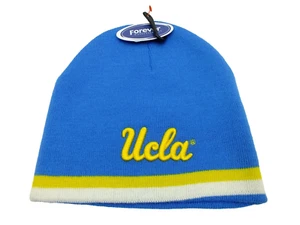 UCLA NCAA VTG Knit Beanie Winter Hat Blue OSFA NWT by Forever Collectibles - Picture 1 of 4