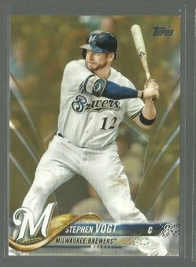  2018 Topps Gold #438 Stephen Vogt 0997/2018 (ref 67746) - Image 1 of 1