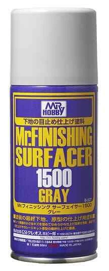 Mr. Hobby B527 Mr. Finishing Surfacer 1500 Gray 170ml Primer