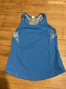 Umbro Girl 7-8 Blue Racer Back Tank Top - Picture 1 of 4