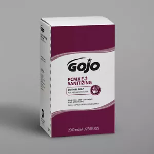 GOJO PCMX E-2 Sanitizing Lotion Soap 7281: 2 L 67 oz Dispenser Refill Bag in Box - Picture 1 of 1