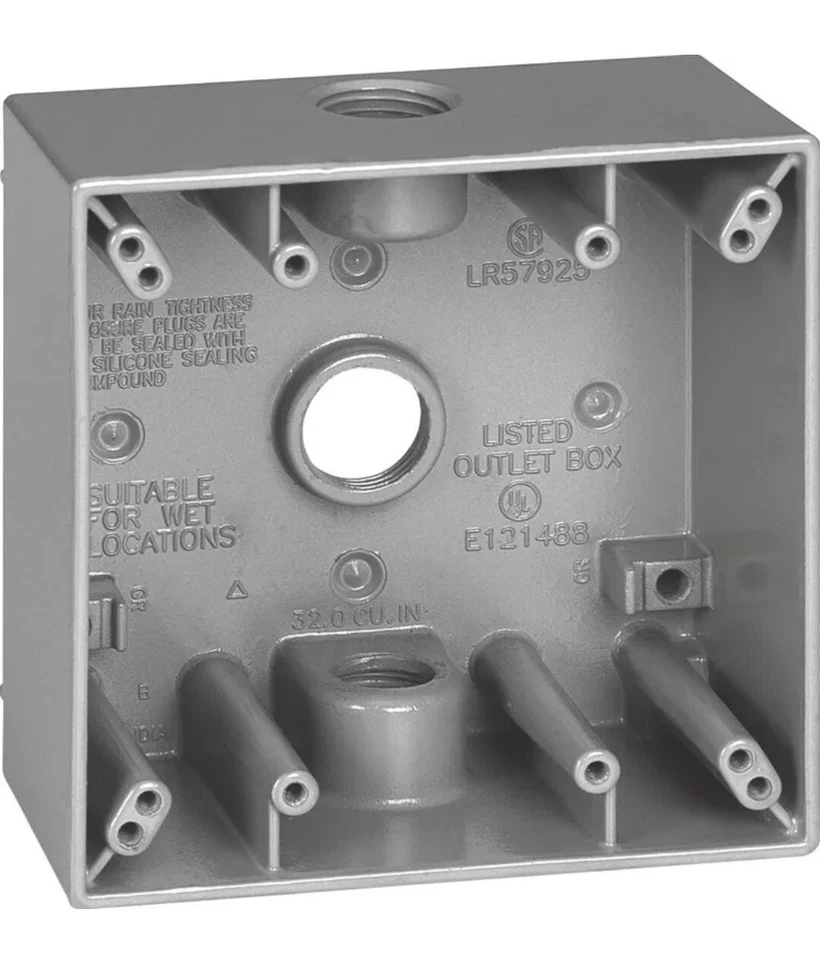 Outlet Box 2G 1/2" 3Hole By Sigma Mfrpartno 14350 - Image 1 of 1