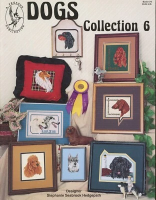 Stephanie Seabrook Hedgepath "Dogs Collection 6" X-stitch Booklet - Image 1 of 2