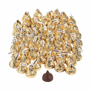 Hershey's Kisses 400 Pc. Gold Almond Chocolate Candy, 400 Pieces - Picture 1 of 4