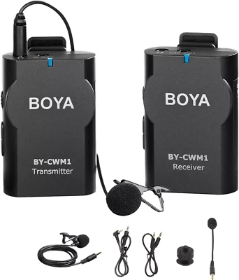 Boya 2.4G Wireless Lavalier Microphone System Compatible with Android iPhone - Image 1 of 4