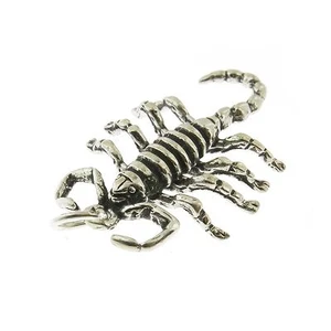 925 Sterling Silver Scorpion Charm Made in USA - Picture 1 of 2