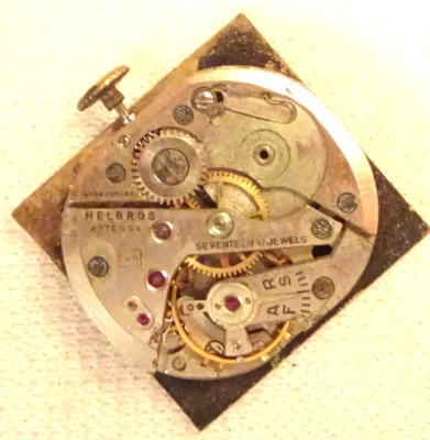 Reloj Pulsera Helbros Movimiento 17J Vintage Hombre Suizo Piezas o Reparación Modelo 94 Foto 1 de 2